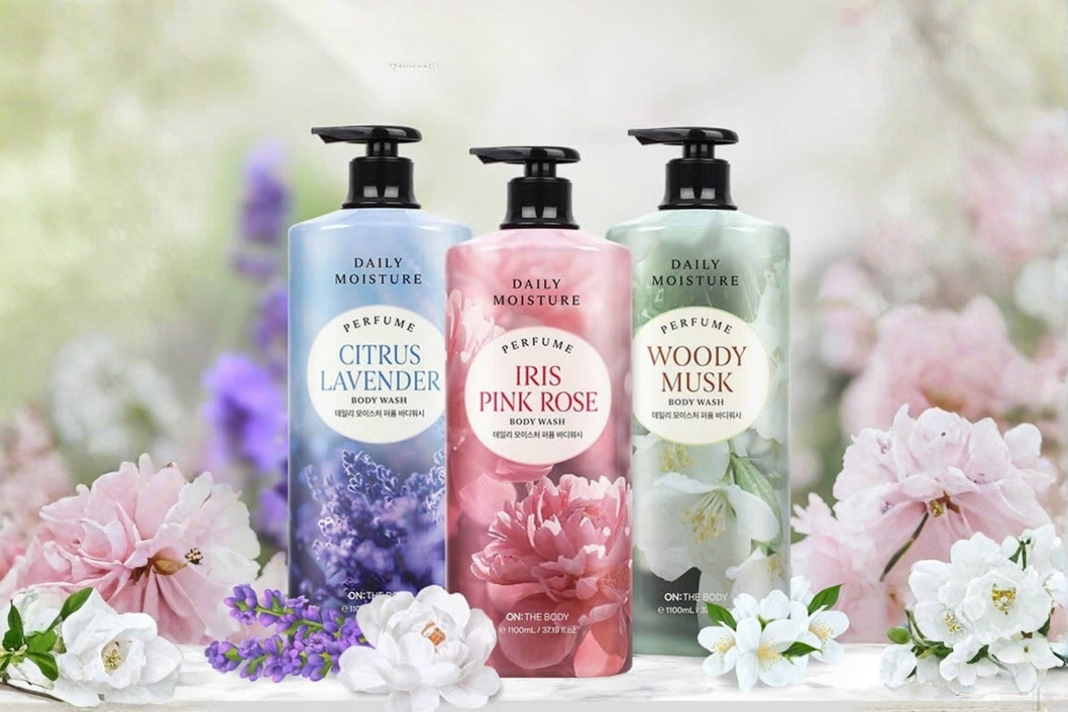 Sữa Tắm ON THE BODY Daily Moisture Perfume Body Wash 1100ml - Cho Làn Da Mịn Màng Cùng Hương Thơm Quyến Rũ!